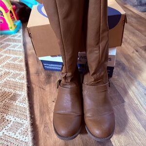 Brash Tan Over the Knee Boots